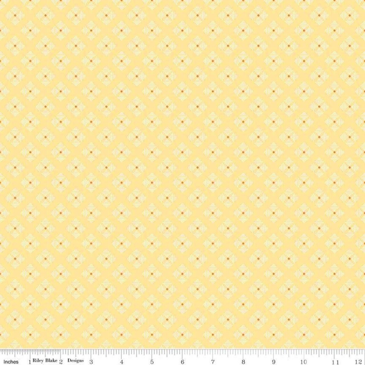 Stitched Flower in Yellow (c6409-yellow) | Bee Basics | Lori Holt | Riley Blake